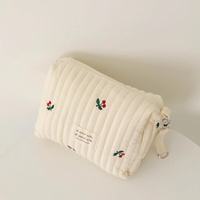 Nouvelle sacoche à langer portable pour poussette, brodée ours mignon, avec fermeture éclair, idéale pour le printemps et les voyages