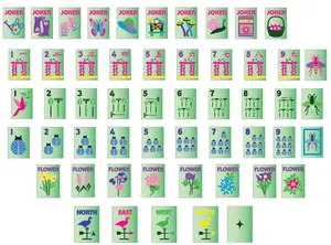 Century FactoryDesigner Garden Glow Juego de Mahjong Americano Personalizado con Perlas Matcha, Fichas de Acrílico de Lujo para Coleccionistas, Juego Elegante <span class=keywords><strong>Nig</strong></span> - Product Image 4