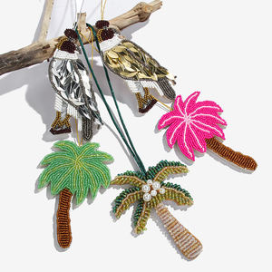 إكسسوارات وحقائب صيفية عصرية بتصميم شجرة جوز الهند والنسر الطائر من الزجاج المصنوع يدوياً، قابلة للتخصيص بالجملة - Product Image 1