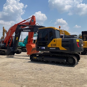 Excavadora de cadenas Volvo EC140 usada, 90% nueva, eficiente en consumo de combustible, 14 toneladas, pocas horas de uso, pintura original, certificada por la EPA, lista para enviar. - Product Image 1