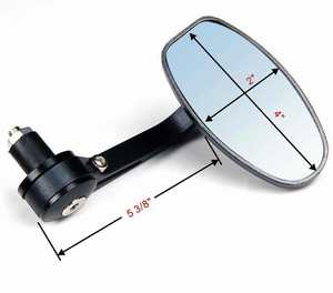 Rétroviseurs universels JPMotor en aluminium 6061 T6 pour moto avec verre anti-éblouissement bleu pour <span class=keywords><strong>Cafe</strong></span> <span class=keywords><strong>Racer</strong></span> - Product Image 1