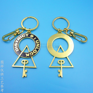Llavero Metálico Personalizado con Forma de Triángulo, Colgante de Aleación de Zinc con Logotipo, Regalo Empresarial - Product Image 4