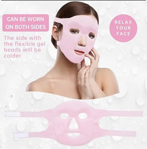 Máscara Facial Reutilizável de Terapia Quente e Fria para Cuidados com a Pele, Compressa de Gelo <span class=keywords><strong>Anti</strong></span>-Rugas, Alívio da Fadiga e Firmadora da Pele - Product Image 6