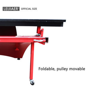 Mesa <span class=keywords><strong>de</strong></span> Tenis <span class=keywords><strong>de</strong></span> Mesa Plegable Doble Leijiaer 2038, Mesa <span class=keywords><strong>de</strong></span> <span class=keywords><strong>Ping</strong></span> <span class=keywords><strong>Pong</strong></span> Profesional/<span class=keywords><strong>Oficial</strong></span> para Competición, Resistente al Agua para Exteriores - Product Image 4