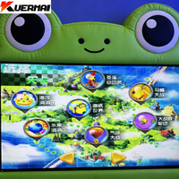 Système de projection interactive au sol/mur et tableau blanc KEM Smart Kids Game, 255+ points tactiles, écran large personnalisable de 30 à 300 pouces