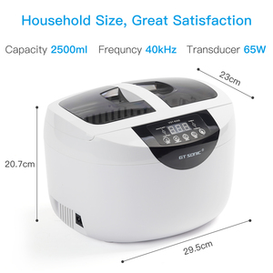 <span class=keywords><strong>Nettoyeur</strong></span> à ultrasons VGT-6250 2,5 L 40 kHz 65 W en acier inoxydable pour le nettoyage <span class=keywords><strong>dentaire</strong></span>, de bijoux, de montres et usage domestique - Product Image 5