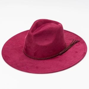 New 9.5cm Wide Brim Suede Fedora <b>Cap</b> <b>Men</b> Women Autumn <b>Winter</b> Felt Jazz Hats Sombrero Top Hat Panama <b>Cap</b> - Product Image 5