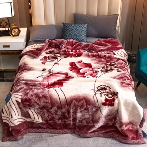 Warm and Soft Luxury Knitted Raschel Blanket,Blankets for Winter 4Kg Double <strong>Bed</strong> 2 Ply,Korean Mink <strong>Throw</strong> Blanket for Winter - Product Image 2
