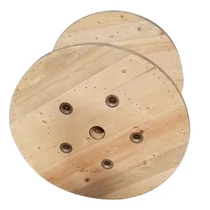 Tambour de bobine de câble en bois Tambour en bois de poids de bobines de câble en bois vides pour câbles