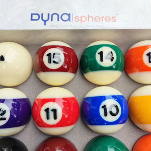 Bolas de Billar de Resina y Latón Dynaspheres - Juego Completo de Bolas de Billar de Resina para Torneos y Entrenamiento - Product Image 3