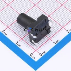 TSA12111-150B512BA Tactile Switch Through hole-4P,11.7x11.5mm Switch Single Pole Single Throw Round Button 2.8N 11.7mm - Product Image 2
