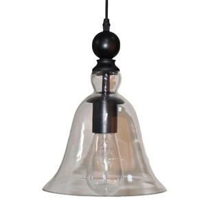Digeya Glass Bell Pendant <b>Light</b> Black Industrial Creative Chandelier For Home <b>Loft</b> Cafe Bar - Product Image 5