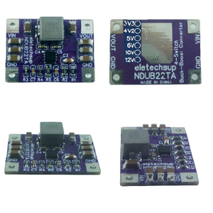 Regulador de tensão Max 3A, 4 interruptores síncronos de alta eficiência DC-DC, módulo conversor Buck-Boost 3-23V a 3.3V 4.2V 5V <span class=keywords><strong>6V</strong></span> 10V 12V - Product Image 5