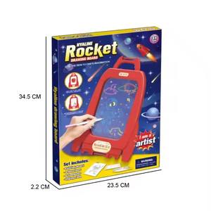 لوازم فنية 4 في 1 ، طقم رسم فني ، لوحة رسم خربشة ، لعبة أطفال ، - Product Image 2