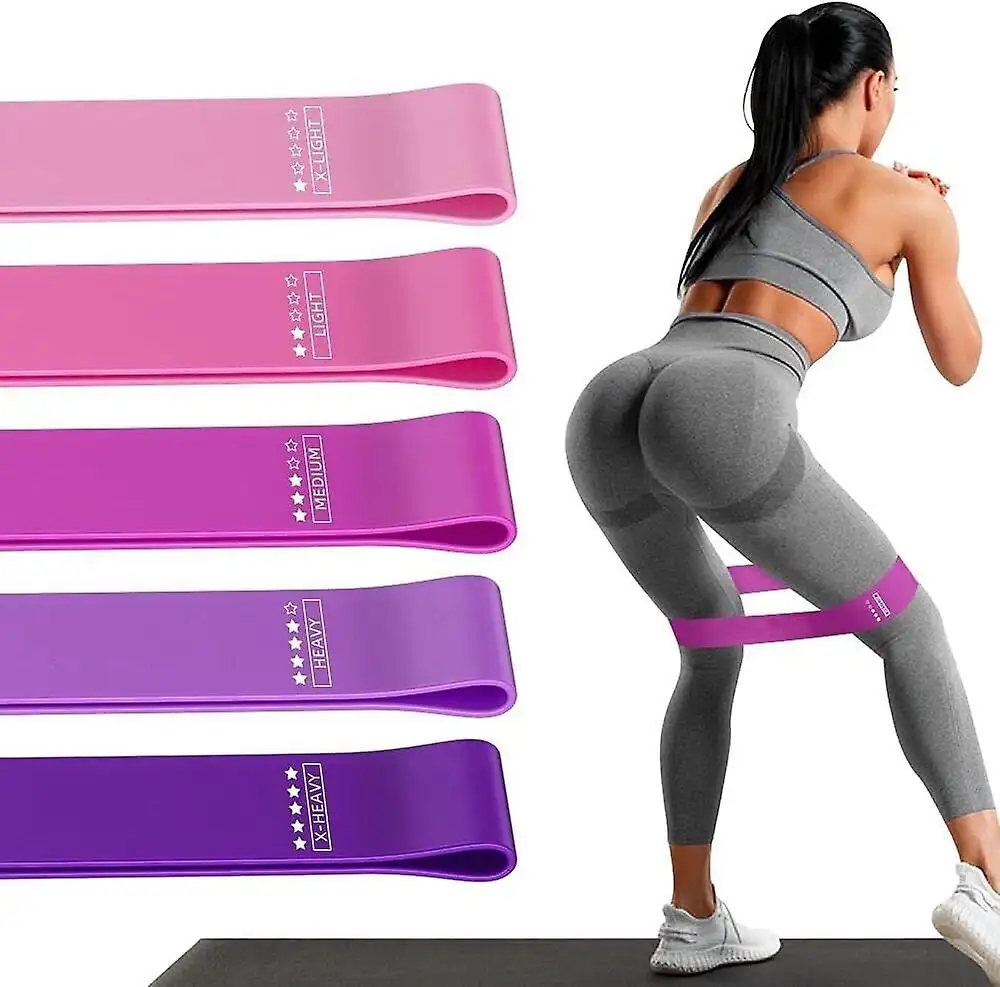 Benutzer definiertes Logo Frauen Fitness-Trainings paket Übungs bänder Pull-up-Band Power Resistance Bands Set