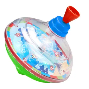 Interessante bambini light up super speed gyro spinning top con musica leggera