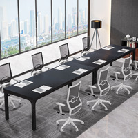 Tribesigns-Bureau d'Ordinateur Moderne de 78.7 Pouces, Grande Table de Conférence en Bois Rectangle de 6 Pieds, pour Réunions de Bureau, Séminaires, Vente Chaude