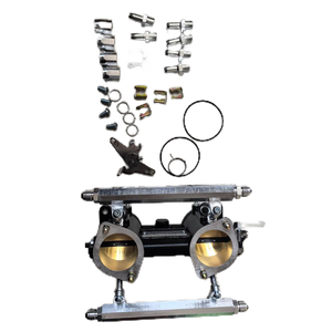 Fajs 45/48/50/55มม. ตัวคันเร่ง Ida พร้อมรางเชื้อเพลิงคู่สำหรับดึงรถเครื่องยนต์คาร์บูเรเตอร์ Ida แปลงเป็นเครื่องยนต์ EFI - Product Image 1