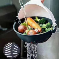 Outils et gadgets de cuisine Coupe-légumes Coupe-pommes de terre Ustensiles Râpe à main Panier d'égouttage double Multifonctionnel