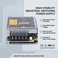 SZMW MS-60-24 60W 24V 2.5A Alimentation robuste à protection intégrale contre les surtensions, entrée universelle 85-264V, Classe II, approuvé CE RoHS