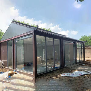 Maison de conteneur modulaire préfabriquée isolée de haute qualité Application extérieure pour l'usage de bureau Modules préfabriqués en verre - Product Image 2