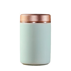 Ceramic <b>Tea</b> Caddy Porcelain Mini Airtight Portable Travel Car Use Solid Color Gift <b>Box</b> - Product Image 5