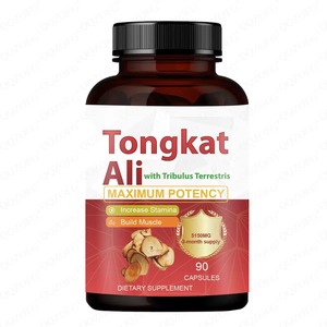 Cápsulas <span class=keywords><strong>de</strong></span> Tongkat Ali y <span class=keywords><strong>Tribulus</strong></span> Terrestris, Suplemento Energético para Hombres, Vegano, Sin Gluten, Cápsulas Naturales, Fórmula 9 en 1, Maca, Ashwagandha - Product Image 1