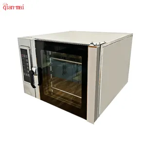 Stainless Steel Decktop 5 Trays Hot Air Convection Combi Steam Bakery Oven Commercial Pizza Bread Cake Baking Oven