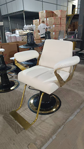 Commercial Black Hydraulic Barber <b>Chair</b> Heavy Duty Styling <b>Chair</b> with Comfort <b>Leather</b> for Modern Hair Salon - Product Image 5