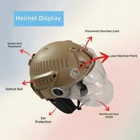 Ensemble tactique X3 pour jeu de rôle CS avec mode intégré pour balles d'eau et laser, incluant casque et gilet de protection