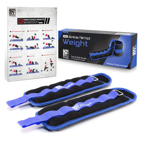Màu Xanh Tập Thể Dục Bao Cát Với Dây Đeo Có Thể Điều Chỉnh Bền Mắt Cá Chân Cổ Tay Trọng Lượng Đào Tạo Tập Thể Dục Cho Phòng Tập Thể Dục Sức Mạnh Đào Tạo Bán Buôn - Product Image 1