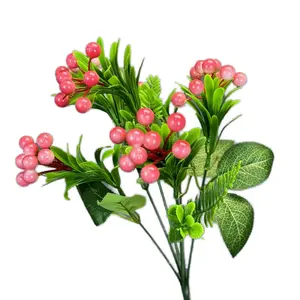 Seide künstliche Granatapfel-Blüten einzelne Stiel für Hochzeit neujahr Heimdekoration verfügbar zum Verkauf
