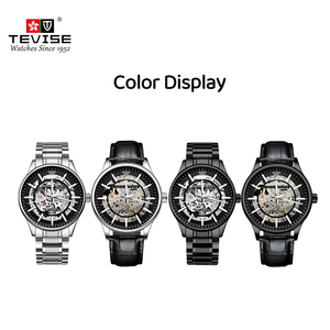 ساعة يد رجالية ميكانيكية أوتوماتيكية هيكلية من الفولاذ المقاوم للصدأ الصلب مقاومة للماء بشعار مخصص من تيفيز T893 - Product Image 2
