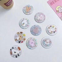 Wholesale Cell Phone Magnetic Sublimation Ring Poppings Socket With Logo Custom Phone Holder Grip Blank Black