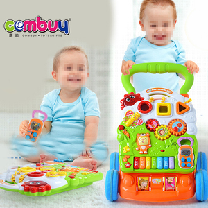 Chariot trotteur électrique d'apprentissage pour bébé avec jouets musicaux piano et biberon - Product Image 4