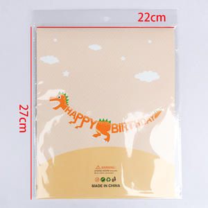 FUXIN Nouvelle bannière de fête d'anniversaire en forme de dinosaure, lettres suspendues, joyeux anniversaire, bannière écologique, matériau en carton durable, décoration de fête - Product Image 6