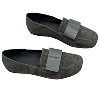 Chaussures plates pour femmes en cuir véritable souple, style artisanal, faites à la main, à enfiler, collection Printemps/Automne 2026, en cuir mat