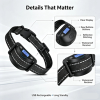 Handgehaltenes Ultraschall-Hundeabwehrgerät 30FT Reichweite IP65 Wasserdicht Wiederaufladbar Vibrations-Antibell-Gerät für Hundetraining