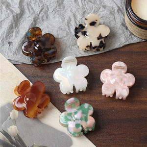 किएजिन थोक 4 सेमी कोरियन प्यारा एसीटेट फूलों के बाल क्लिप महिला महिलाओं के लिए छोटे पंजे क्लैंप क्लैंप - Product Image 1