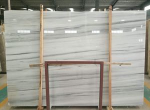 <span class=keywords><strong>Lastra</strong></span> di <span class=keywords><strong>Marmo</strong></span> Bianco Cinese Naturale Lucidata per Piastrelle e Pavimenti - Vendita all'Ingrosso - Product Image 2