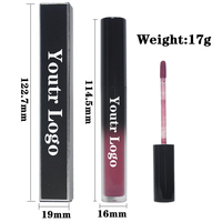 Dropshipping Brillant à Lèvres Imperméable Personnalisé de Marque Privée Maquillage Vegan 24 Heures Rouge à Lèvres Mat Longue Durée