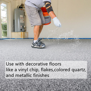 Metalik epoksi poliaspartik poliüre reçine garaj zemin kaplamaları pardösü Resina Galon f420 - Product Image 4