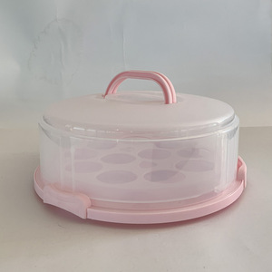 12-Inch Hai Lớp Cấp Thực Phẩm PP Thân Thiện Với Môi Bánh Tàu Sân Bay Với Xử Lý Xoay Thiết Kế Tủ Lạnh An Toàn Cho Vòng Bánh - Product Image 5