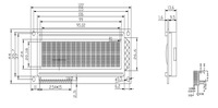 1602B 16X2 Modul Tampilan LCD Karakter 122*44Mm Layar LCD STN Pengendali SPLC780D 5V 1602 Modul LCD untuk Detektor Instrumen