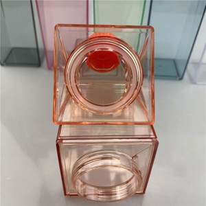 500ml Transparent Leak-Proof <b>Milk</b> Carton <b>Bottle</b> <b>with</b> <b>Straw</b> & Lid Dishwasher Safe for Party Use - Product Image 6