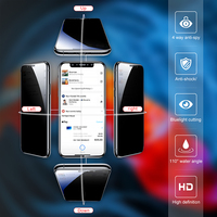 LFD 11 Nouveau verre trempé pour iPhone 11/XR, filtre de confidentialité anti-espion pour X Xr Xs 11 12 13 14 Pro Max Mini, protection d'écran de téléphone