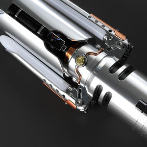 <span class=keywords><strong>Sabre</strong></span> <span class=keywords><strong>laser</strong></span> <span class=keywords><strong>Cal</strong></span> Kestis Survivor LGT Saberstudio Crossguard, 34 polices avec Xeno3 Pixel, poignée entièrement métallique, lame lourde pour duels - Product Image 3