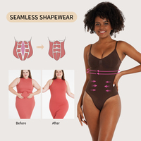 Lingerie Gainante Soutien-Gorge Sans Couture Femme Grande Taille Corset Amincissant Gainant Combinaison Sculptante Body