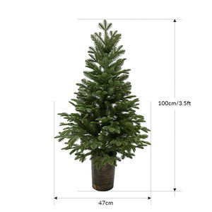 Arbre de Noël artificiel en PVC vert personnalisé à bas prix, décoration d'arbre de Noël artificiel de luxe - Product Image 2