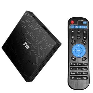 最便宜的安卓电视盒T9安卓90 TVbox RK3318 2.5G 5G双Wifi媒体播放器机顶盒T9安卓电视盒迷你PC